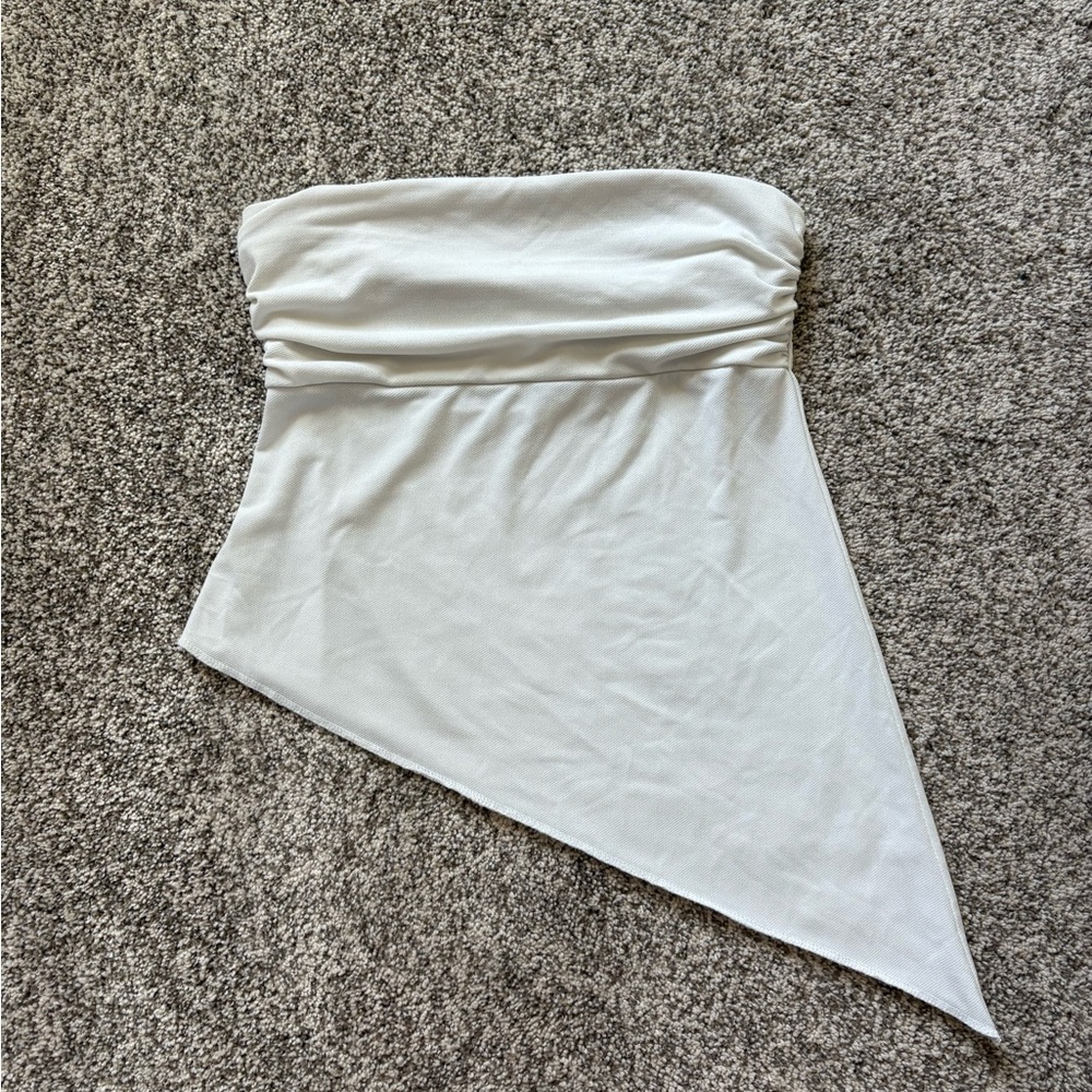 Urban Outfitters Cream Strapless Top